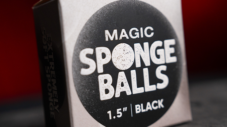 Magic Sponge Balls 50PK BLACK 1.5" by Murphy's Magic