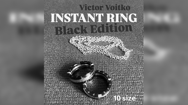 Instant Ring (silver/black, Size 10) by Viktor Voitko