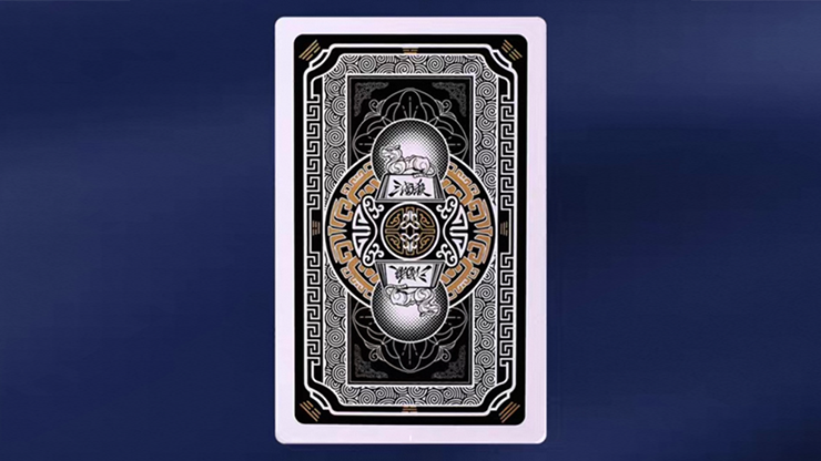 GUAN DAM -Warriors of the Three Kingdoms (Black) Playing Cards by YOKAGAME