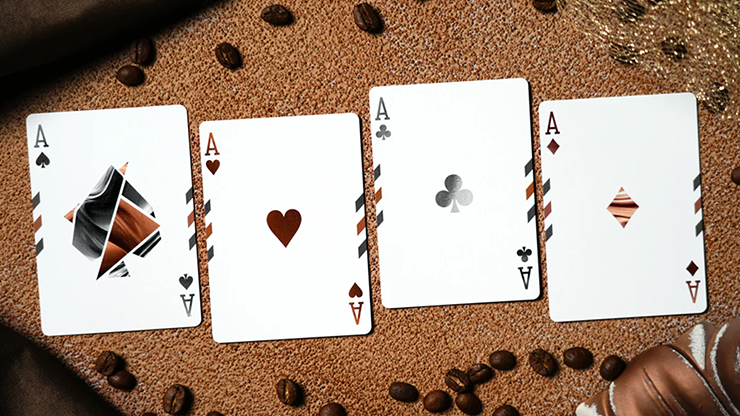 Flexible Mocha Mousse Playing Cards by TCC