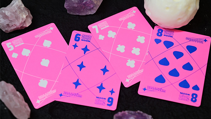 Moon (Pink) Playing Cards