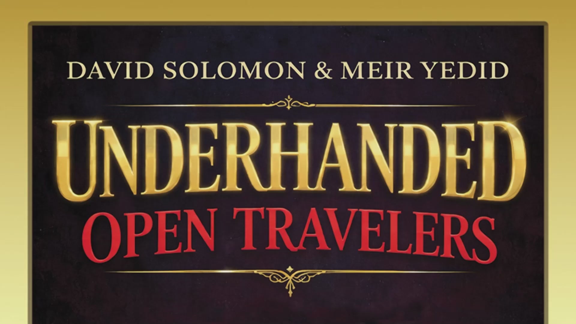 Underhanded Open Travelers (Red) trailer